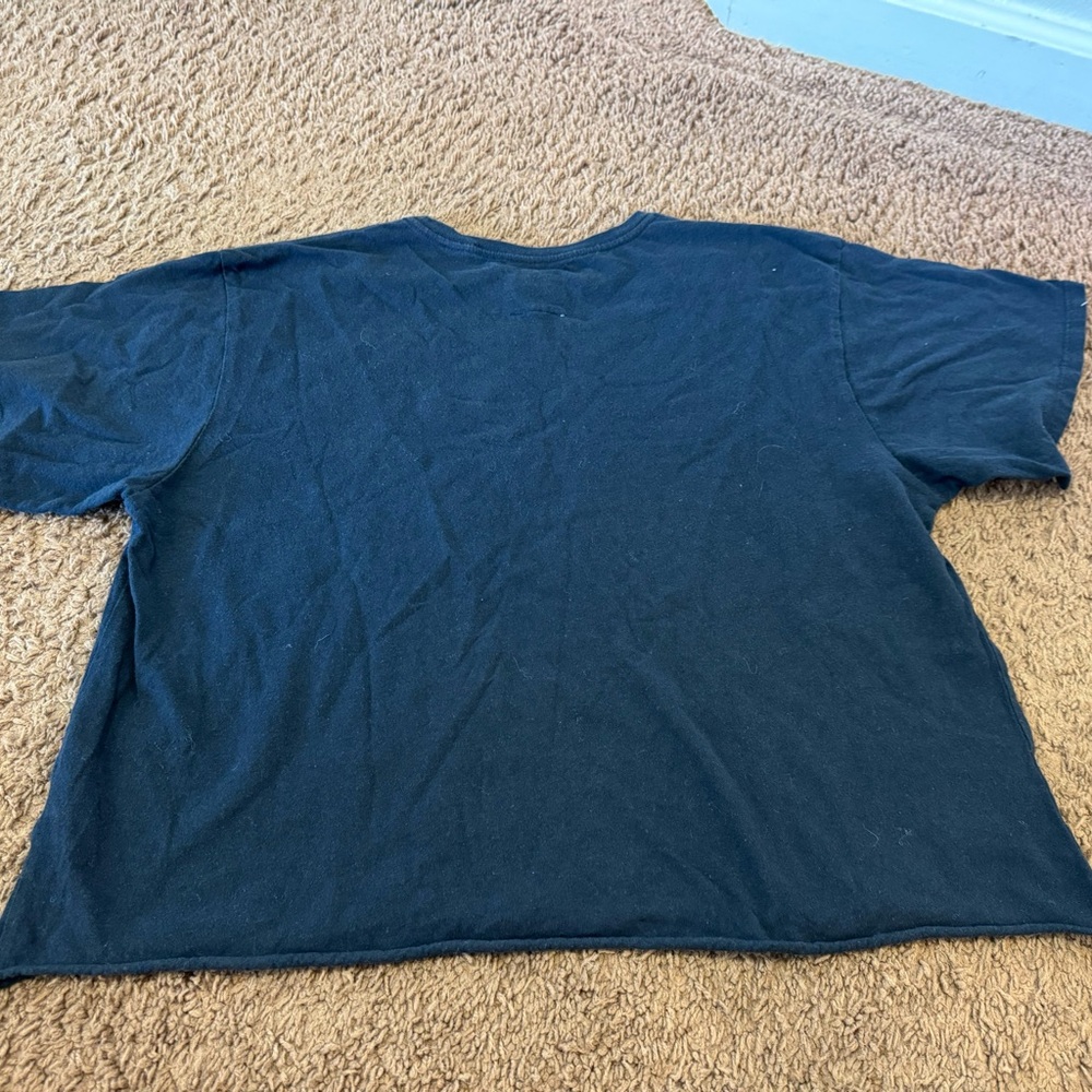 Original League Columbia University Women’s Cropped  T-Shirt Tee Blue XL - Picture 6 of 8